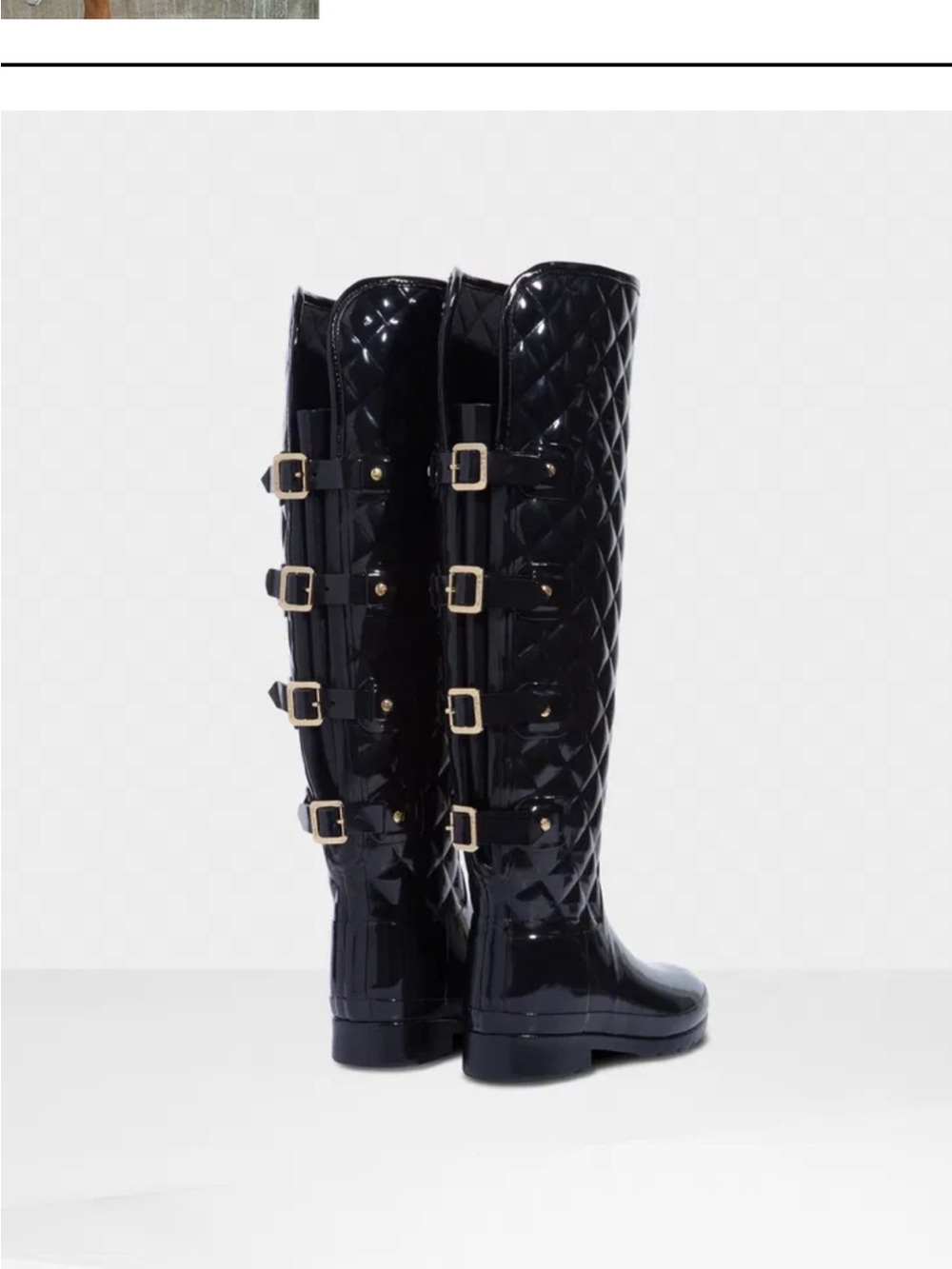 HUNTER Original Retined Over The Knee Wellington Boots
